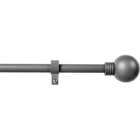 KIT BARRA CORTINA ANILLO EXTENSIBLE DE 160 A 300cm PLOMO STOR PLANET (1/4)