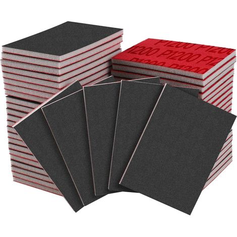 20PCS Éponges de Ponçage 1200 Grain Papier Abrasif Sec et Humide (1/5)