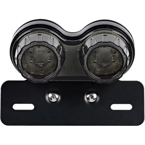 LED Motorrad Rücklicht Blinker Bremslicht + E-geprüft Nummernschild Heckleuchte