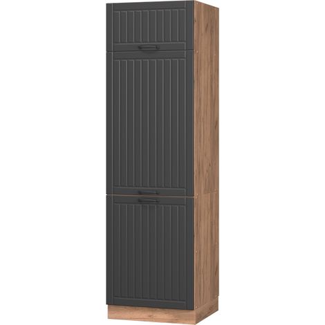 Armadio frigorifero Fame-Line, Grigio scuro, 60 cm, Vicco