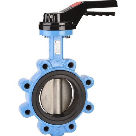 Vanne papillon Lug Performance Papillon inox,EPDM HT - à levier - Série 1176 Ø65