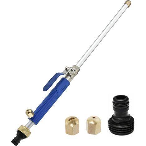 Lance de Lavage Haute Pression, Pistolet Pulvérisateur de Lavage de Voiture avec 2 Buses de Jet pour Tuyau D'arrosage, H682 (1/5)