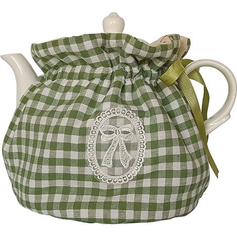 Vintage Floral Cotton Tea Cosy Tea Pot Cover Dust Cover Kitchen Decor Teapot Teapot with Insulation Cushion (1/3)
