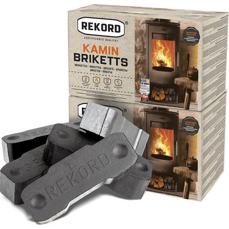 Rekord Braunkohlebriketts 10kg x 2 Paket 20kg