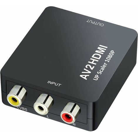 Mini-AV-auf-HDMI-Audio-Video-Konverter-Adapter für Kamera, XBox 360, PS1, PS2, WII, N64, Gamecube, SNES, NES, PSP, DVD-Player, VHS