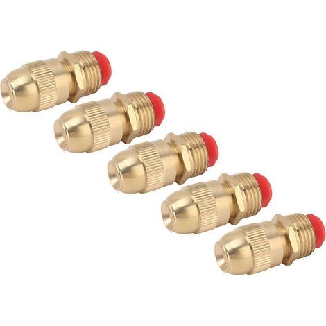 Lot de 10 buses d'arrosage à filetage mâle G1/2, tête de pulvérisation réglable, petit corps. (1/5)