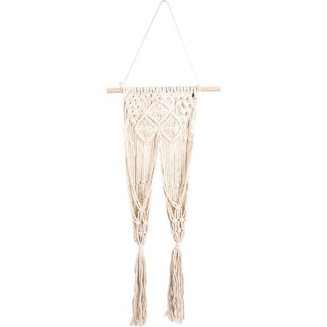 Panier Suspendu Pour Pot De Fleurs - En Coton Tissé Main - Usage Intérieur Et Extérieur - 1 Pièce (1/5)