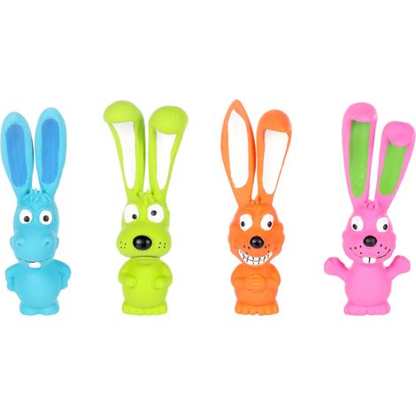 Jouet chien Teeta Âne, Chien, Renard, Lapin 17 cm H vendu a l'unité. - Flamingo (1/5)