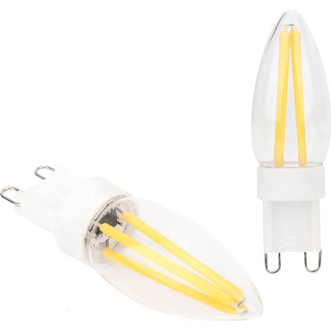 10 Stück G9 dimmbare LED-Glühbirnen mit langem Glühfaden und BiPin-Sockel für die Beleuchtung von Zuhause und Auto, 3 W, 220 V Wechselstrom (1/5)
