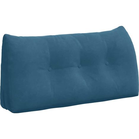 Back Pillow Blue 100 x 24 x 50 cm Velvet vidaXL