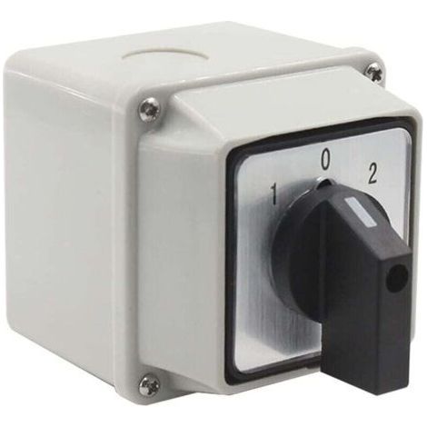 LW26-20/2 Universal Source Diverter with Mounting Box - 380 V, 20 A - Universal Rotary Cam Selector (1/4)