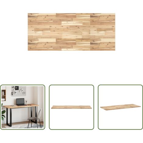 vidaXL Bois d'acacia - Dessus de meuble de salle de bain non traité bois d'acacia (1/5)