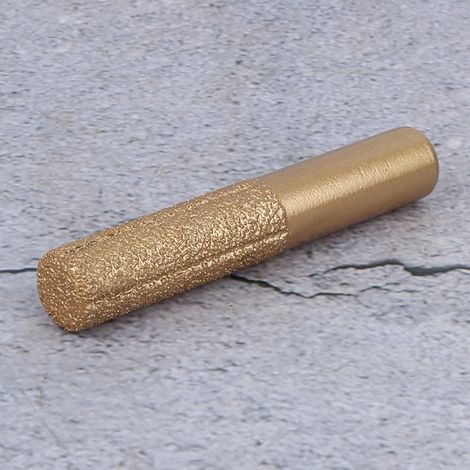 Diamond Router Bits Gold Brazed Straight Shaft Galvanized Diamond Router Bit For Marble and Granite Edge Cutting (12.7 13.5 75mm) (1/5)