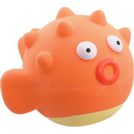 Latex-Hundespielzeug mit blutenden Fischgeräuschen, leuchtende Farben (1/3)