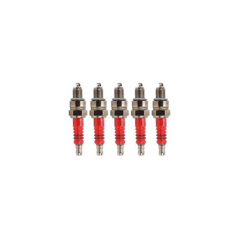 Bougie d'allumage de moto A7TC, 5 pièces, bougies d'allumage de course de remplacement pour Scooter à quatre temps GY6 50cc à 150cc (1/4)