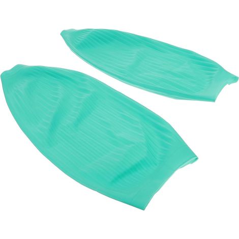 Surmanches Réutilisables en Latex Résistantes à L'huile Imperméables Vert, Paire Unique, Équipement de Sécurité Cuisine, Protection Adulte pour Usage Familial (1/5)