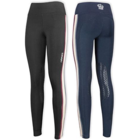 L, Blau: Horses Modell Amber Knee Reitleggings mit Grip (1/5)