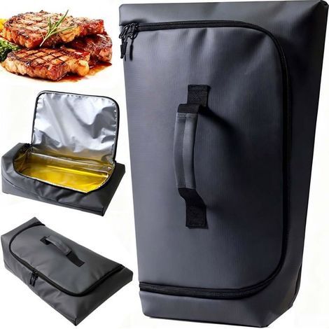 BelleRise - Grillmatte mit 270°-Öffnung zum Ruhen von Fleisch – Wärmeisolierend und wasserdicht – Geeignet für Rinderbrust (1/5)