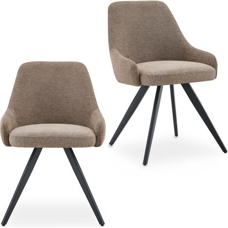 Chaises VIGO greige (Lot de 2) (1/4)