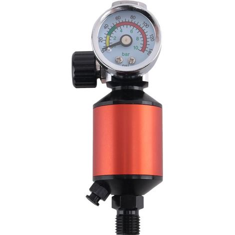 Convient aux régulateurs de pression des compresseurs d'air, aux séparateurs huile-eau de nettoyage et aux régulateurs de pression d'air avec entrée et sortie NPT de 1/4 pouce.