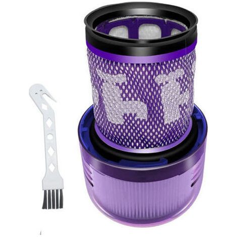 2 Paquet Lavables Réutilisables Filtre de Remplacement pour Dyson V10 SV12 Cyclone Animal Absolute Motorhead Total Clean Pro Extra Aspirateur Sans Fil avec Brosse de nettoyage H216 (1/5)