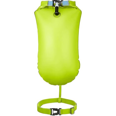 Boya de natación TuseRxln con cinturón, bolsa de remolque inflable, seguridad en aguas abiertas, triatlón, kayak.