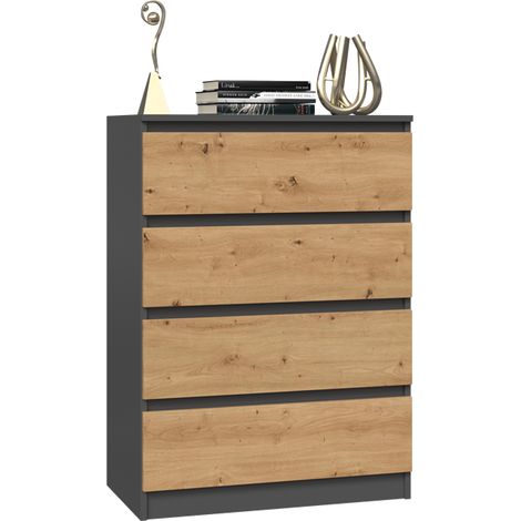 CASSETTIERA MALWA M4 70 - ANTRACITE / ARTIGIANALE (1/5)