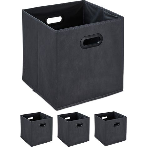 Scatola portaoggetti in antracite Set da 4