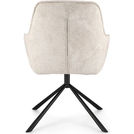 Set 2 Poltrone in Ecopelle Nera Moderna da Interno - EFFORTLESS - Colore: Bianco (1/5)