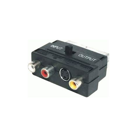 Adaptador Euro Macho A 3RCA MiniDin4P Con Conmutador  37.404