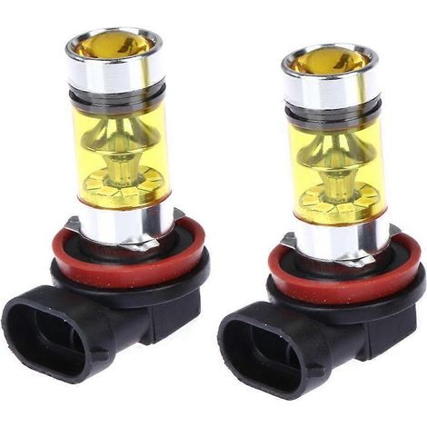 2 x Phares antibrouillard jaunes 100 W H8 H11 2828 20 LED - FFY (1/4)