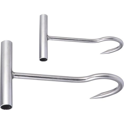 Pieces Stainless Steel T Shaped Meat Hooks Heavy Duty and
