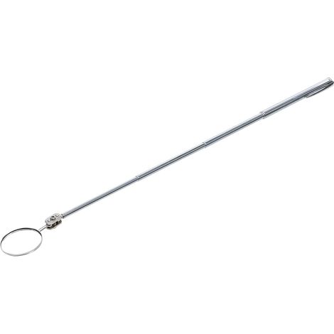 1 Miroir d'inspection, double articulation à bille, clip télescopique 476 mm, Ø 30 mm, atelier
