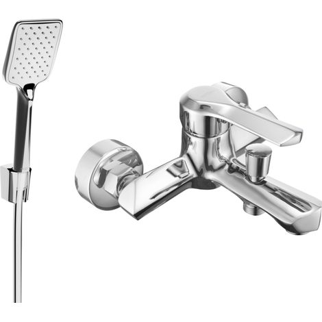 Mexen Sabre R62 rubinetto da bagno con set doccia, cromo - 7213R62-00 (1/3)