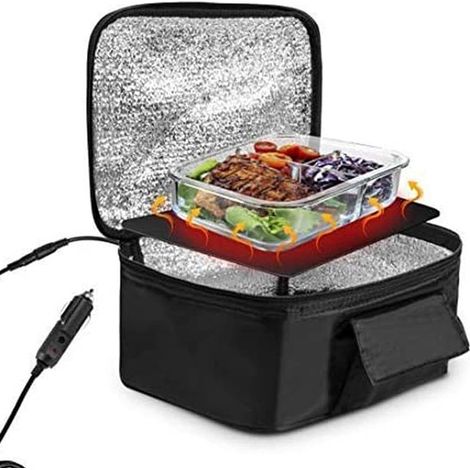 Calentador de alimentos portátil de 12 V para coche y viajes - Fiambrera eléctrica compacta (1/5)