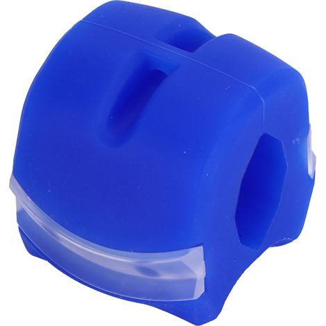 Appareil d'entraînement facial en silicone pour la mâchoire et le cou, pour affiner le visage et le cou (bleu). (1/5)