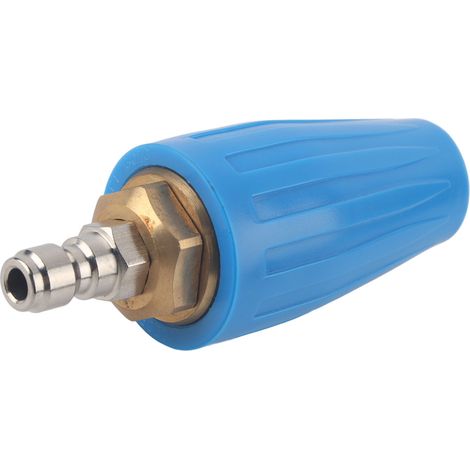 Accessoires pour nettoyeur haute pression 3600 PSI/276 bars : buse rotative haute puissance bleue + bouchon 1/4, diamètre d'orifice 0,25 (1/5)