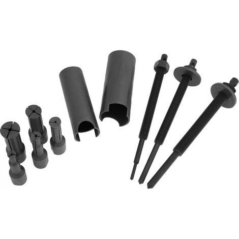 Extractores de rodamientos para motocicleta, herramienta de extracción de rodamientos internos de ocho piezas, color negro. (1/4)