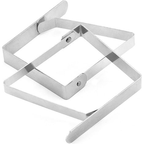 10pièces Lot de Pinces à Nappe Acier Inoxydable Clips Triangle Anti-Glissant pour Table Épaisse Fixe-nappes pour Extérieur et Intérieur Fêtes (1/4)