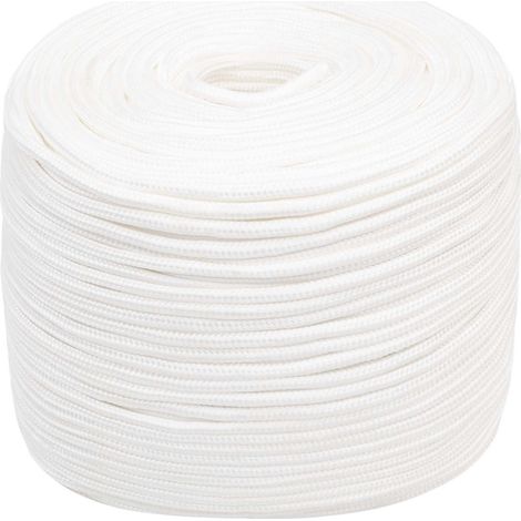 Cuerda multiusos 6 mm 250 m Blanco PP 240 kg Carga máx. vidaXL (1/5)