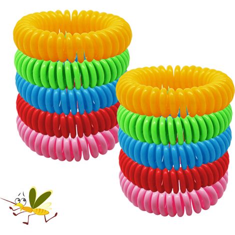 Pulseras Repelentes de Mosquitos (10 uds)  Multicolor (1/4)