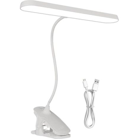 Lampe de Lecture à Pince - Dispositif D'Éclairage De Table Lampe De Chevet Soin Des Yeux Pour Mécaniciens Musiciens Artistes Professionnels Établi Pupitre De Musique Tête De Lit Chambre (1/4)