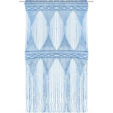 Tenda Macramè Blu 140x240 cm in Cotone DAS656699 (1/5)