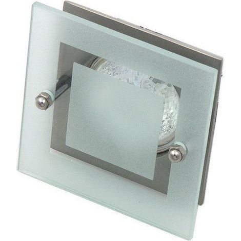 Spot encastré carré nickel satiné MR16 12V Candellux