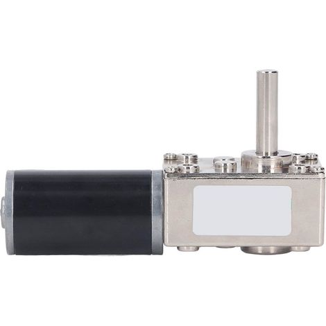 Kleiner 18-W-Gleichstrom-Getriebemotor, große reversible Drehturbine, Schneckengetriebe mit Selbsthemmung, 12 V Gleichstrom, 0–100 U/min (1/5)