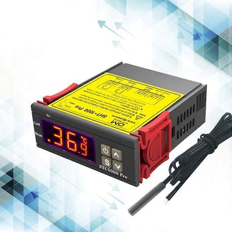 Thermostat STC-1000 PRO, relais thermorégulateur, LED, 220 V CA/110 V CA, chauffage/refroidissement - 110 V CA (1/4)