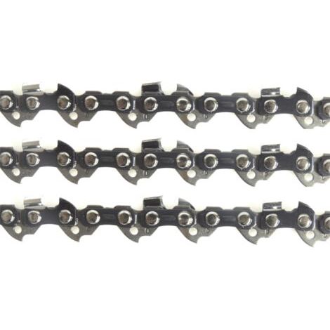 pair – Lot de 3 chaînes de tronçonneuse 50 cm – 72 maillons – Pas 3/8 – Jauge 0.63mm – Lubrification spéciale pour longévité (1/3)