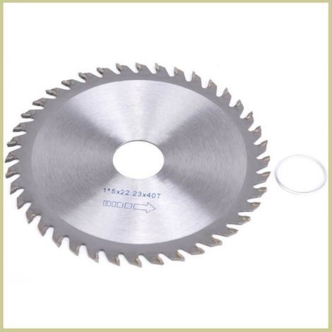 1 Disque de coupe 115mm 40 dents carbure pour scie circulaire table bois massif contreplaqué bricolage (1/4)