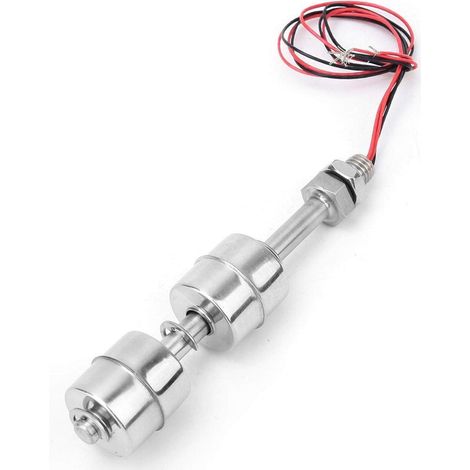 Interrupteur à Flotteur Double Bille en Acier Inoxydable 100mm, Capteur de Niveau d'eau, Flotteur Pompe de Relevage, pour Hydroponie, Jardinage, Piscine (1/5)