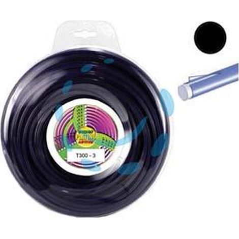 FILO NYLON "PLATINO T300" TONDO VIOLA  PER DECESPUGLIATORI - ø mm.3 - blister mt.15
